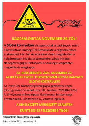Rágcsálóirtás november 29-én