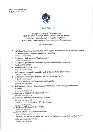 Meghívó testületi ülésre - 2026.06.29.