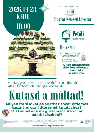 Kutasd múltad! - Klubfoglalkozás a könyvtárban