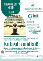 Kutasd múltad! - Klubfoglalkozás a könyvtárban