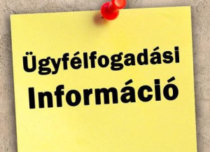 Változik az ügyfélfogadási rend a Polgármesteri Hivatalban