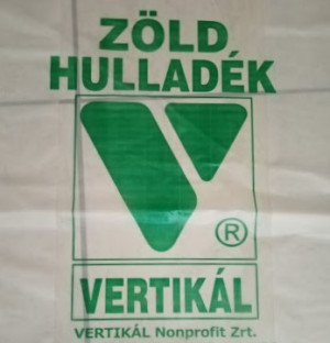 Zöldhulladék-zsákok átvétele