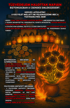 Tűzvédelem Halottak napján