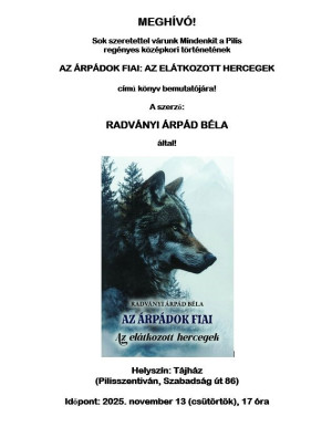 Meghívó Radványi Árpád Béla könyvbemutatójára