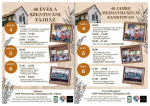 40 ÉVES A SZENTIVÁNI TÁJHÁZ!