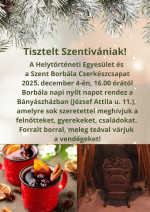 Borbála napi nyílt nap