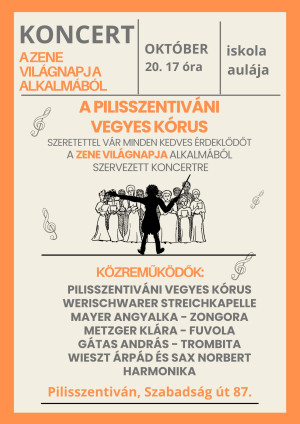 Koncert a Pilisszentiváni Vegyes kórus szervezésében